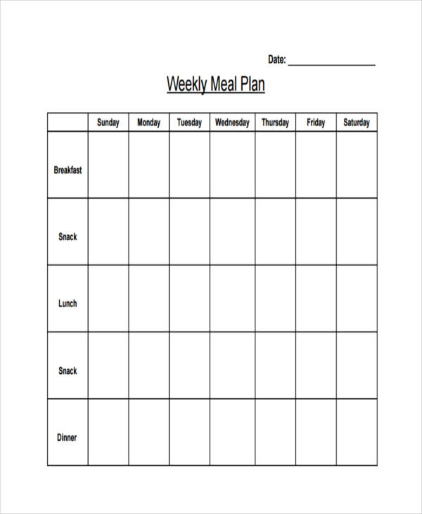 9 Meal Planner Template Google Docs Perfect Template Ideas