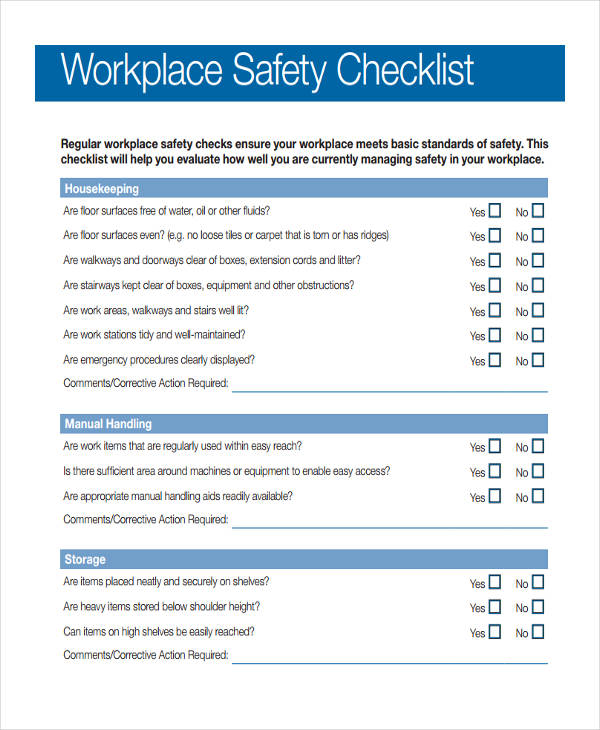 work from home safety checklist
