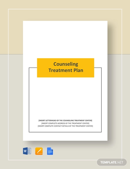 counselling treatment plan