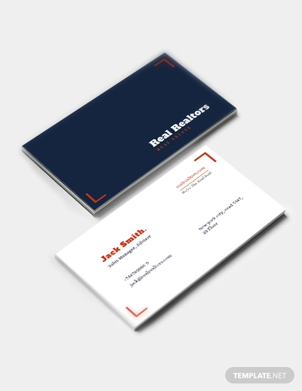 elegant real estate business card