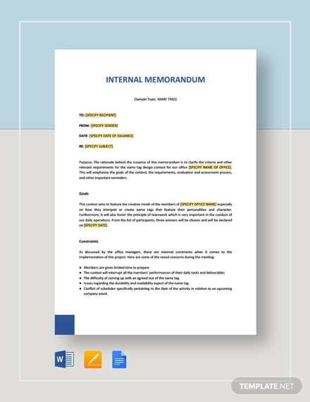 Internal Memo 25 Examples How To Format Pdf