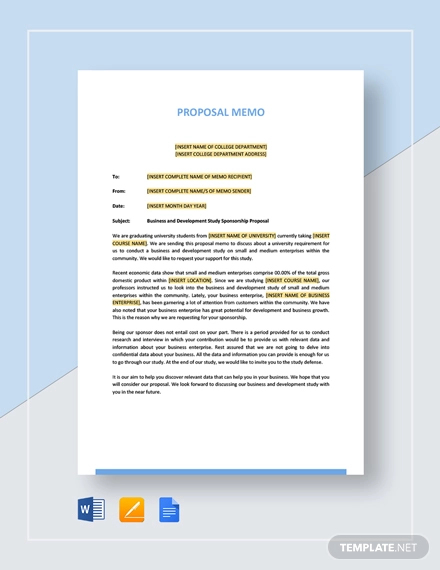 FREE 12+ Proposal Memo Examples & Samples in PDF | Word ...