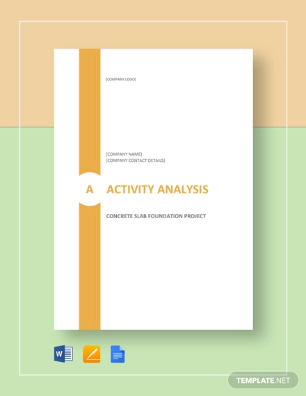 Activity Analysis Example