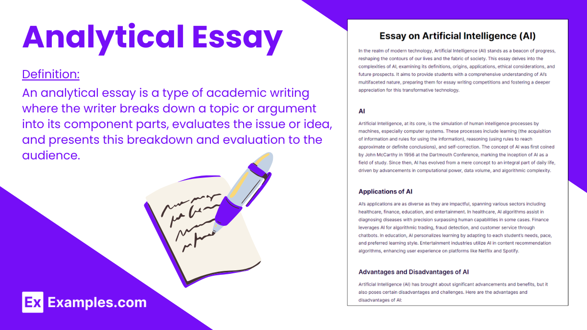 analytical essay about a book