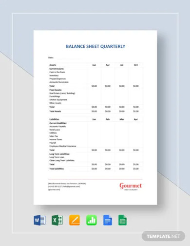 balance sheet quarterly template