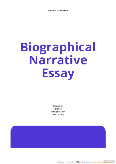 biographical narrative essay1