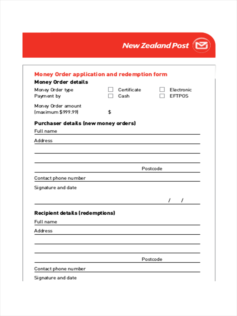 free 5 money order examples samples in pdf examples