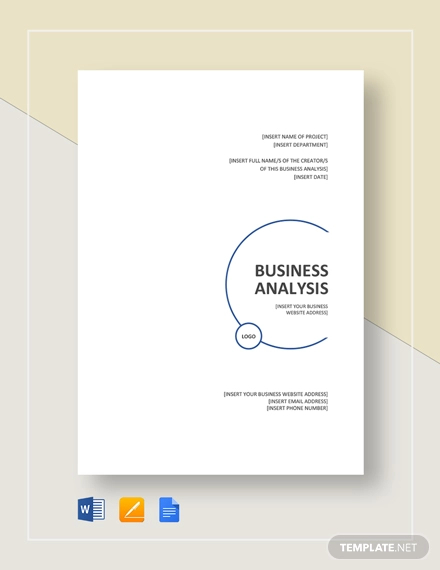 business analysis template
