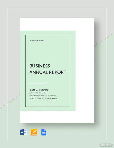 Business Annual Report Template1