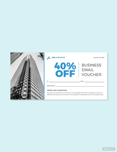 business email voucher template