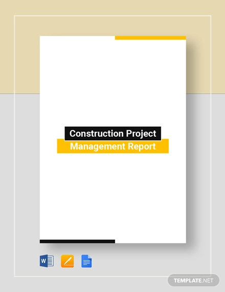 CONSTRUCTION PROJECT MANAGEMENT REPORT