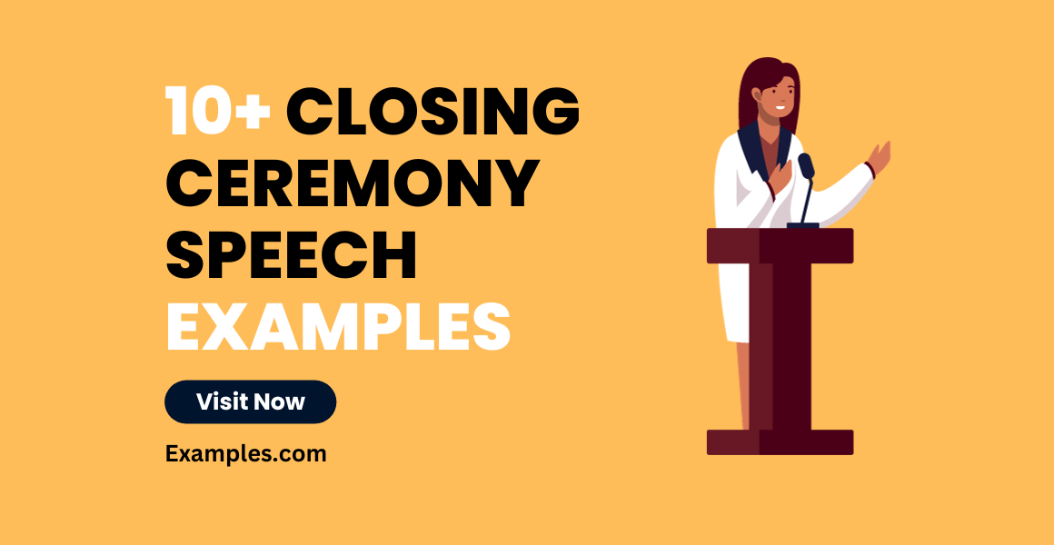 Closing Ceremony Speech Examples