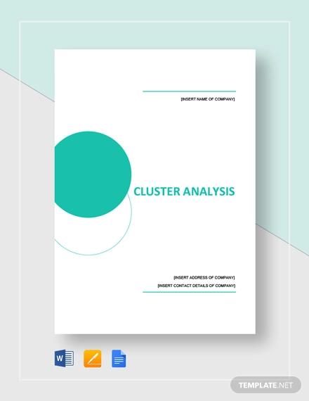 cluster analysis example template