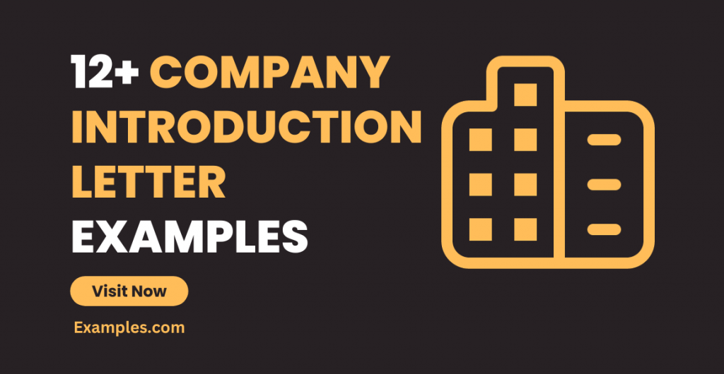Company Introduction Letter Examples