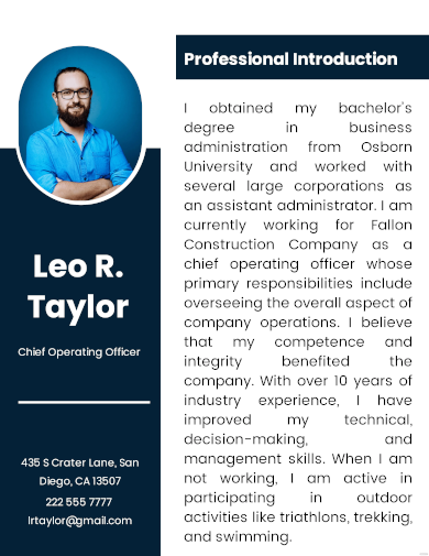 company self introduction template
