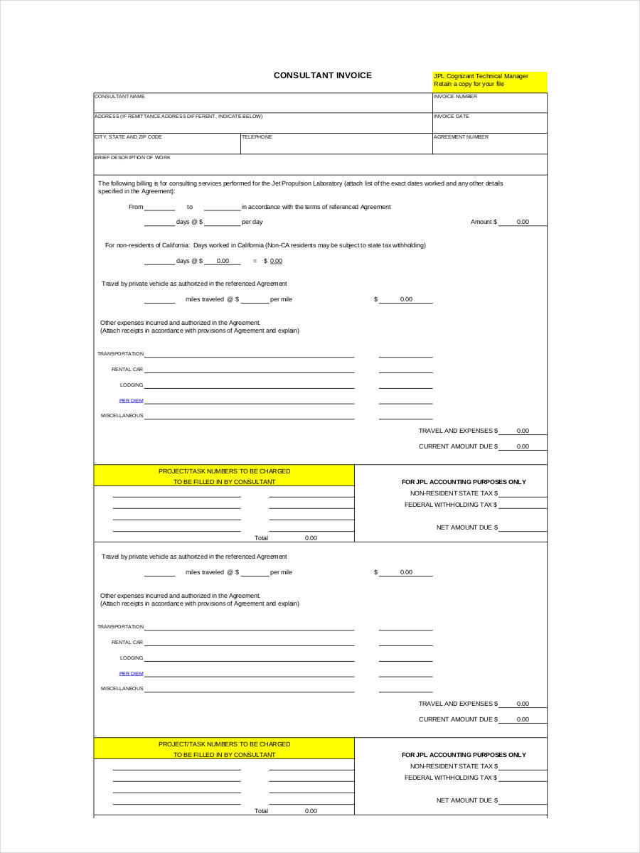 self employed invoice examples 5 samples in pdf doc examples