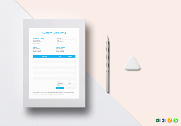 Contractor Invoice Template