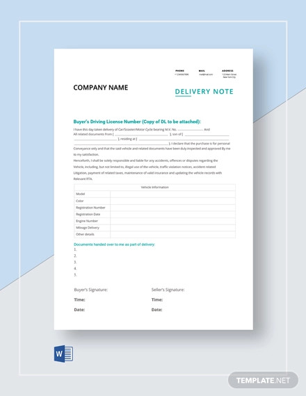 delivery-note-template-business-template-downloadable-etsy-canada