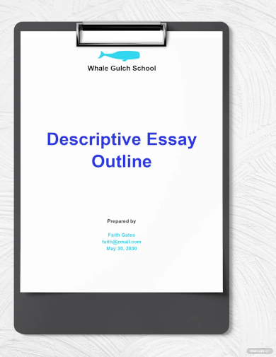 descriptive essay outline