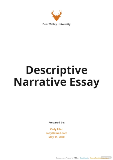 descriptive narrative essay