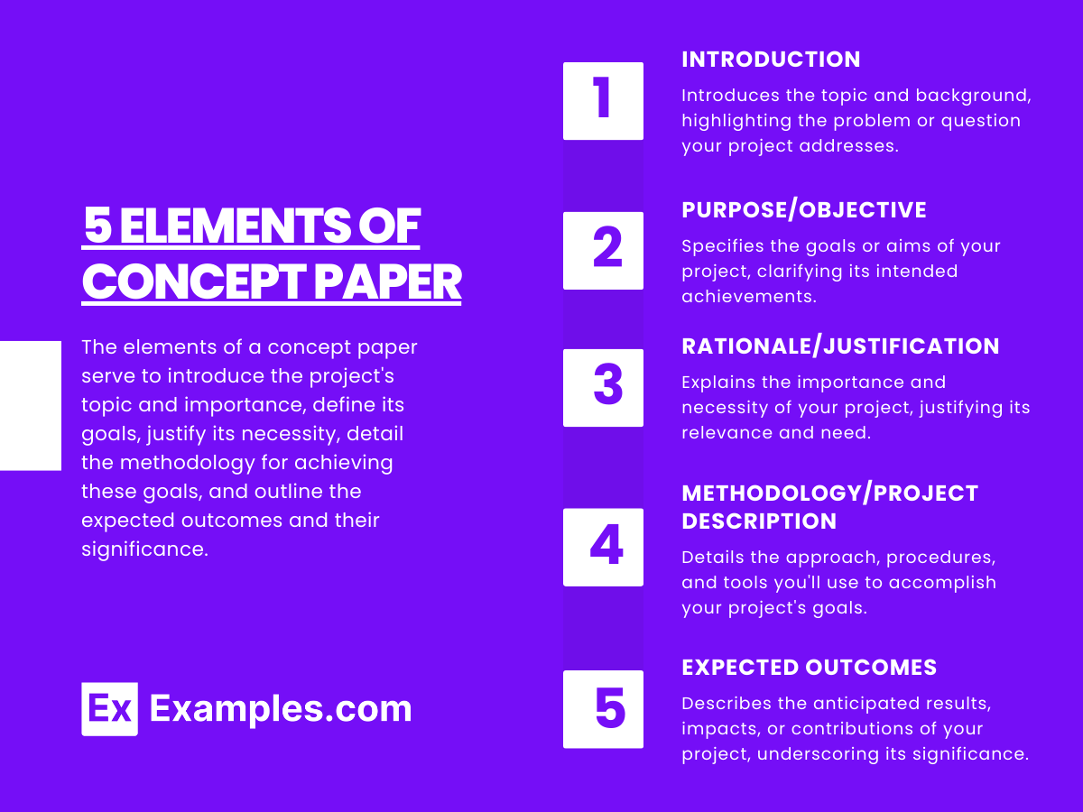 Elements of Concept Paper