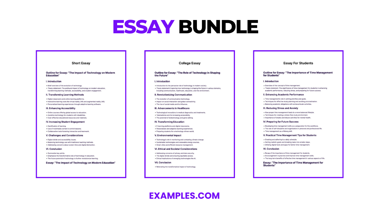 essay bundle