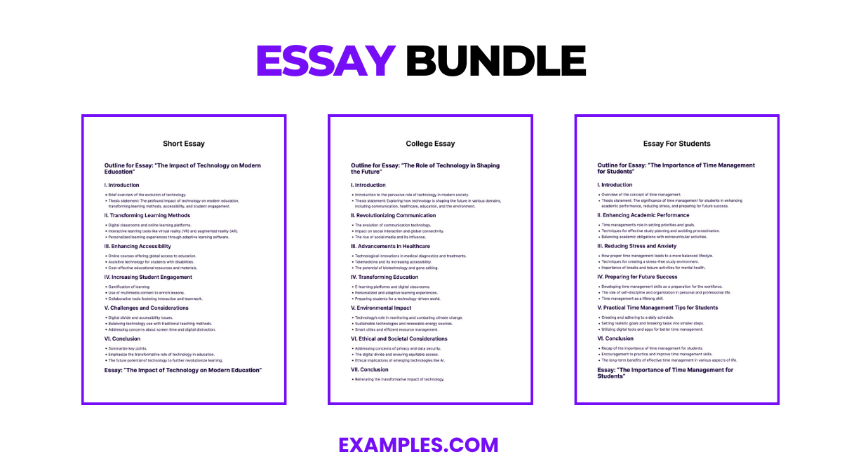 Essay Bundle