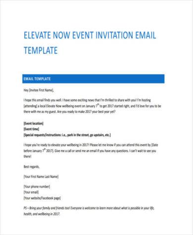 event invitation