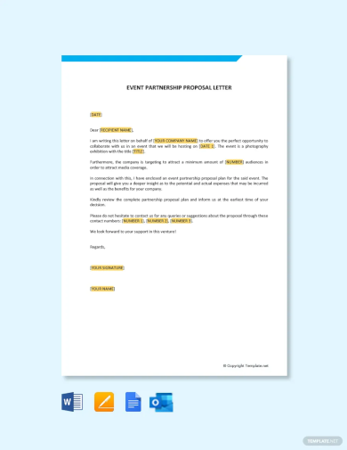 Event Partnership Proposal Letter Template