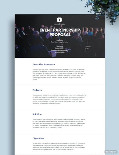 event partnership proposal template