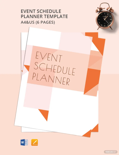 Event Schedule Planner Template