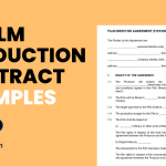 Film Production Contract Examples