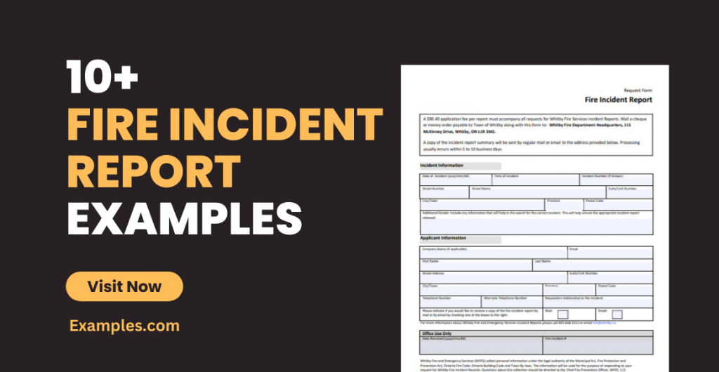 Fire Incident Report Examples