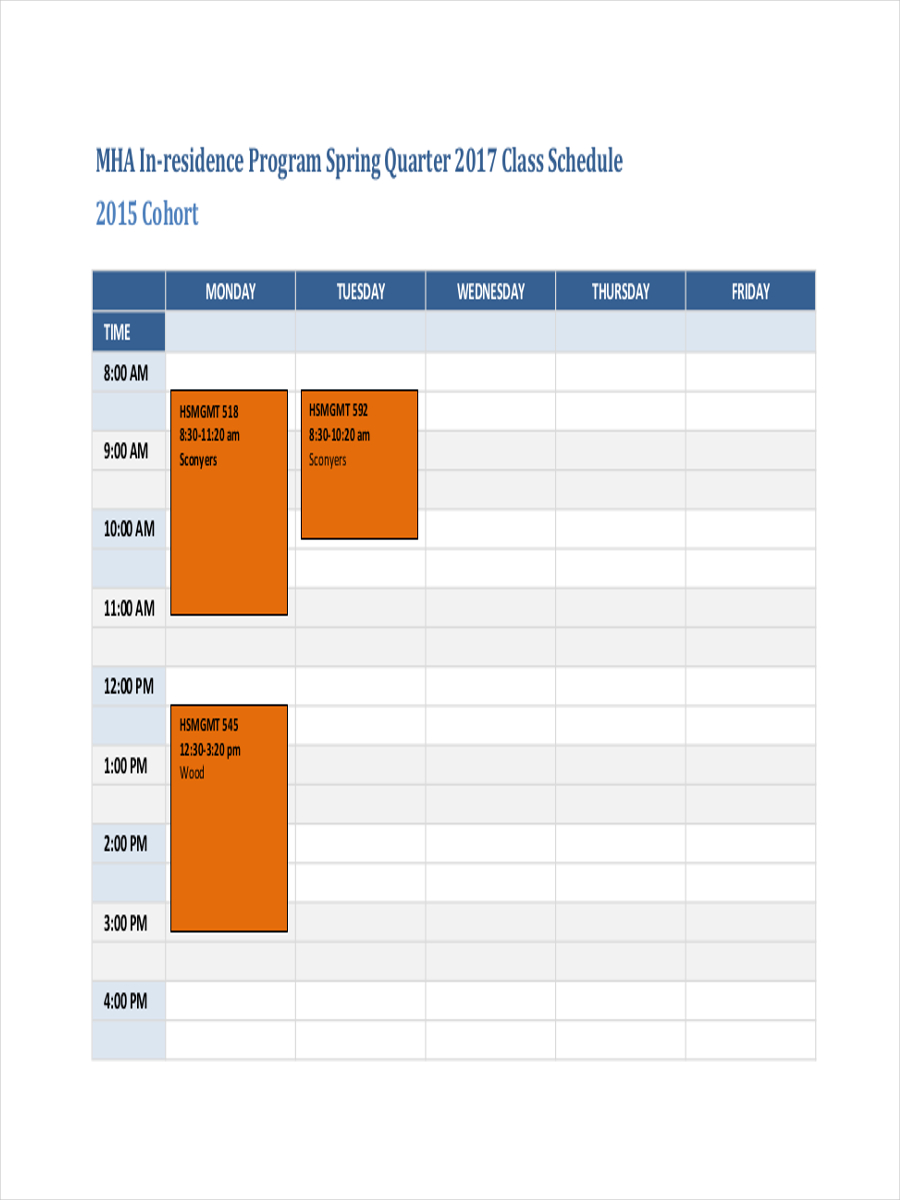 Event Schedule 24 Examples Format Pdf Examples