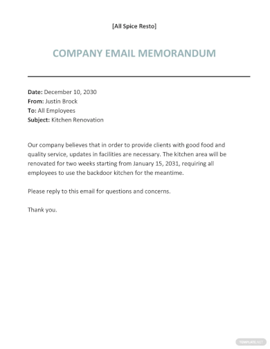 Formal Email - 7+ Examples, Format, Sample | Examples