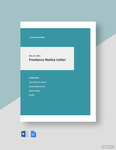 Free Freelance Notice Letter Template