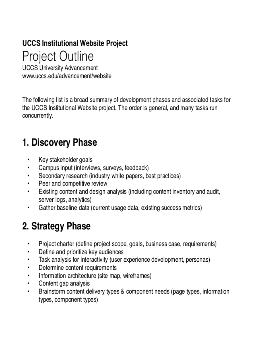 Free Outline Examples 23 In PDF Examples