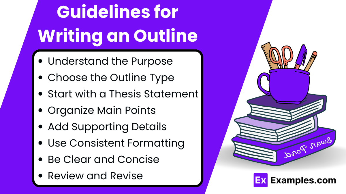 Guidelines for Writing an Outline