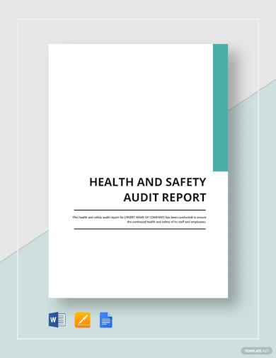 health and safety audit report template