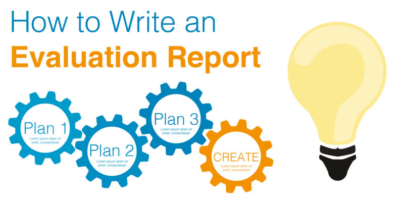 how to write an evaluation report