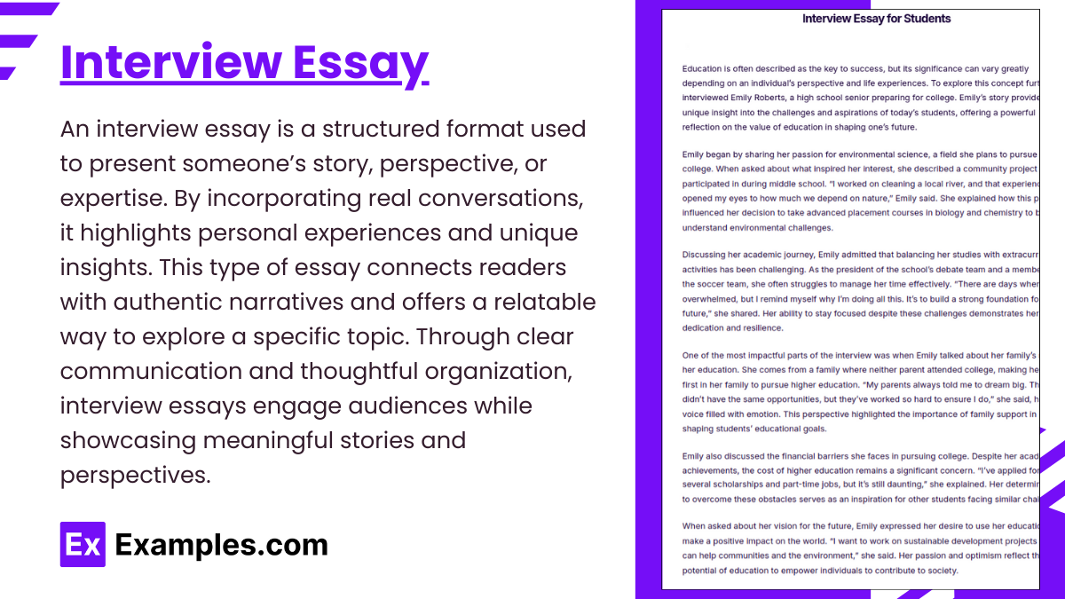 Interview Essay