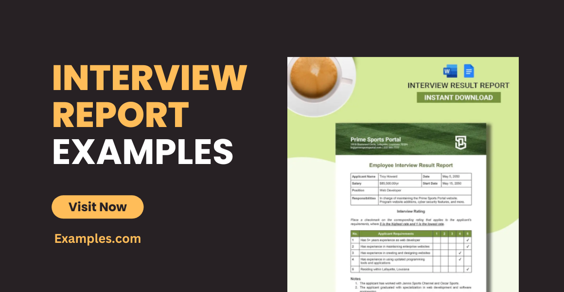 Interview Report Examples