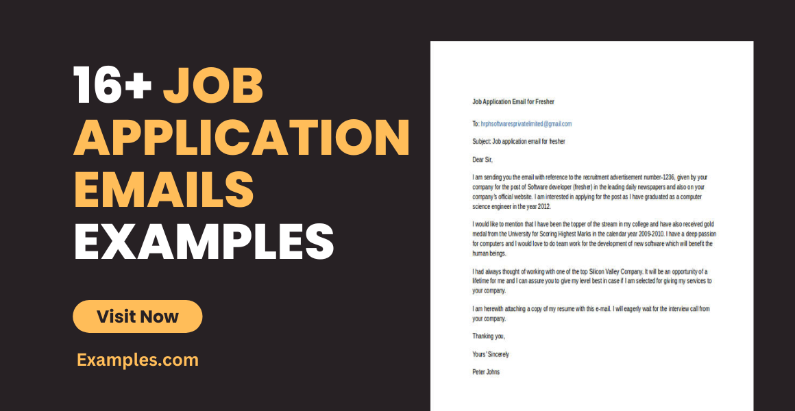 Job Application Emails 16 Examples Format Pdf Examples 2067