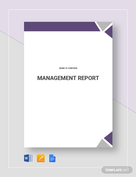 Management Report Template