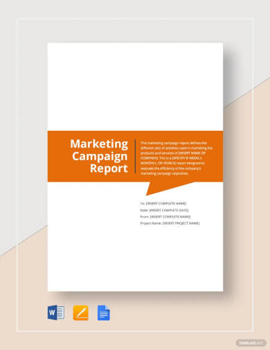 marketing campaign report template