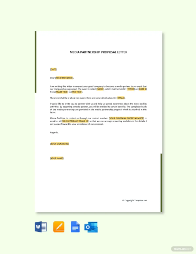 Media Partnership Proposal Letter Template