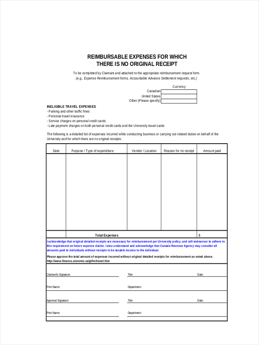 FREE 5+ Expense Receipt Examples & Samples in PDF | DOC | Examples