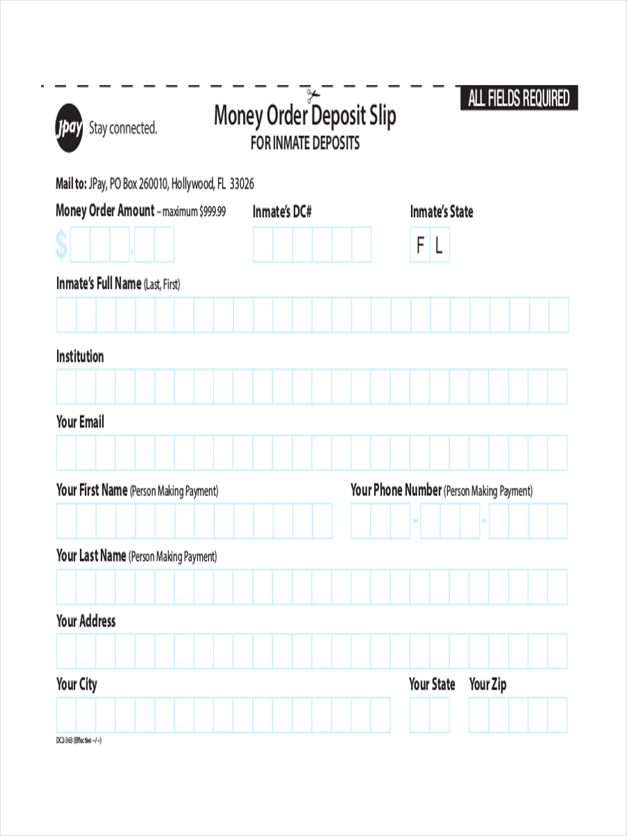 Money Order Deposit