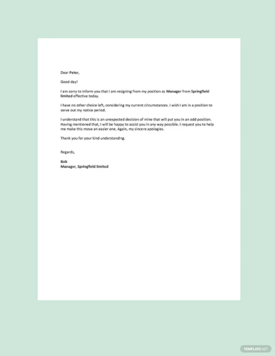 Notice Letter - Examples