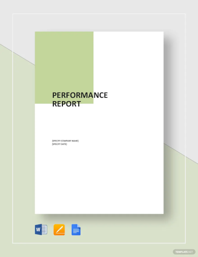 Performance Report Template